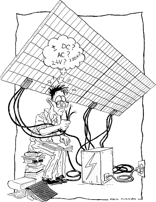 Traditional PV-systems with one central inverters